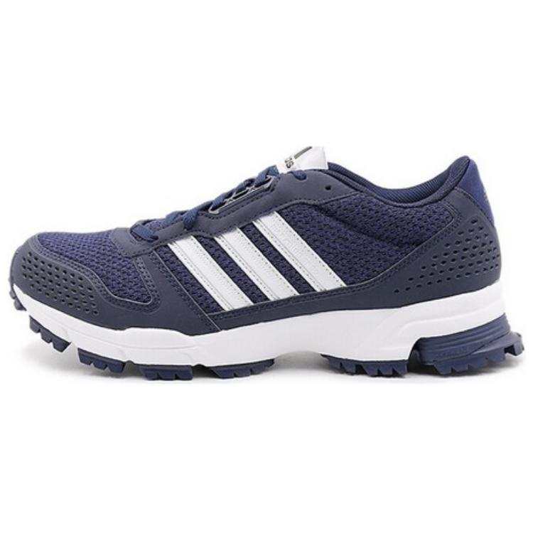 Adidas Adidas Marathon 10 Slip Resistant Abrasion Resistant Low top Running Shoes Men's Navy