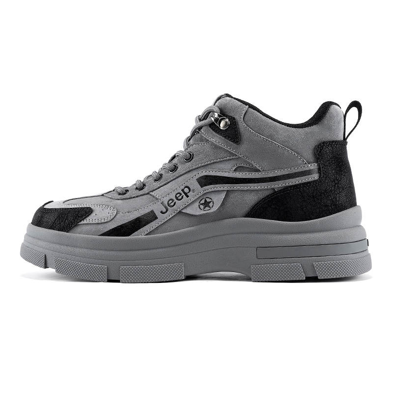 Jeep Trendy Abrasion Resistant Coverage Height Increasing Mid top Outdoor Shoes Men's