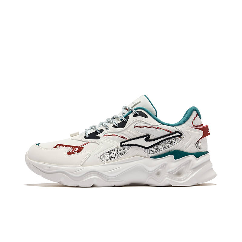 Erke Chinese Fashion Trend Cushioning Abrasion Resistant Breathable Low top Chunky Sneakers Men's