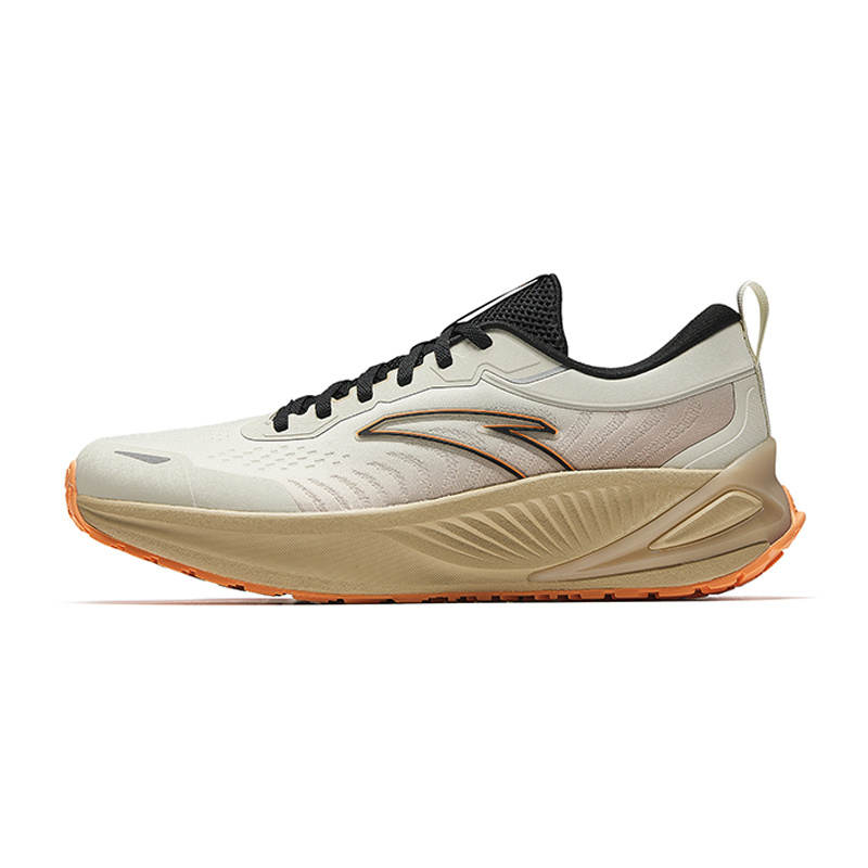 Anta Slip Resistant Abrasion Resistant Slip Resistant Abrasion Resistant Low top Casual Running Shoes Men's Beige