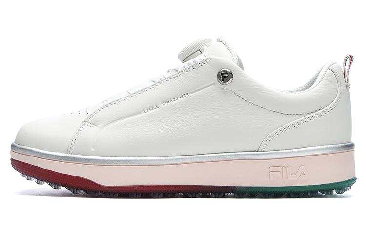 FILA GF 1911 Trainer Cushioning, Wear Resistant Low top Golf Shoes Women's White Pink