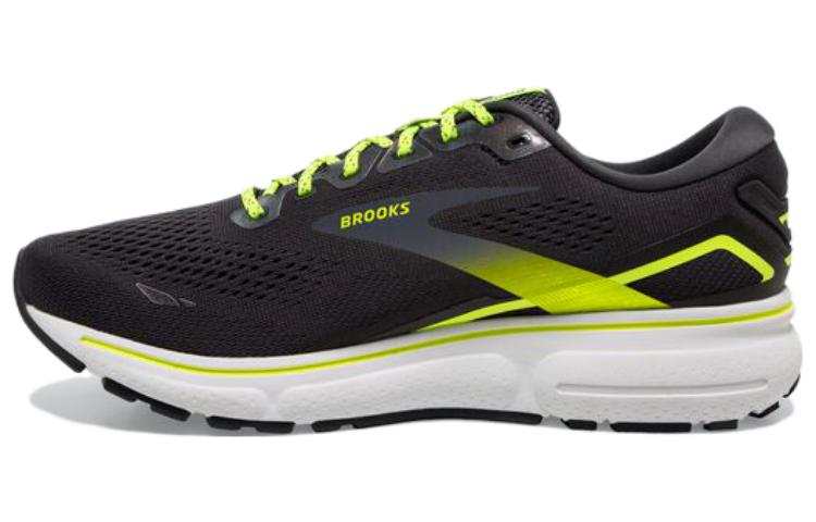 Brooks Ghost 15 Slip Resistant Cushioning Slip Resistant Cushioning Low top Running Shoes Women's Black Yellow
