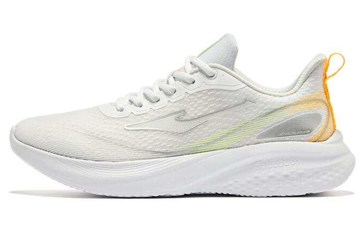 Erke Strategic Action Cushioning Slip Resistant Low top Running Shoes Men's White Green Orange