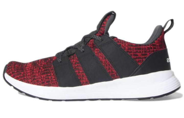 Adidas Adidas Stride Set Fabric Comfortable Slip Resistant Abrasion Resistant Low top Running Shoes Men's Red Black