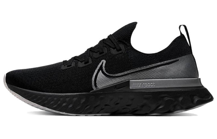 Nike Nike React Infinity Run Black Metallic Silver