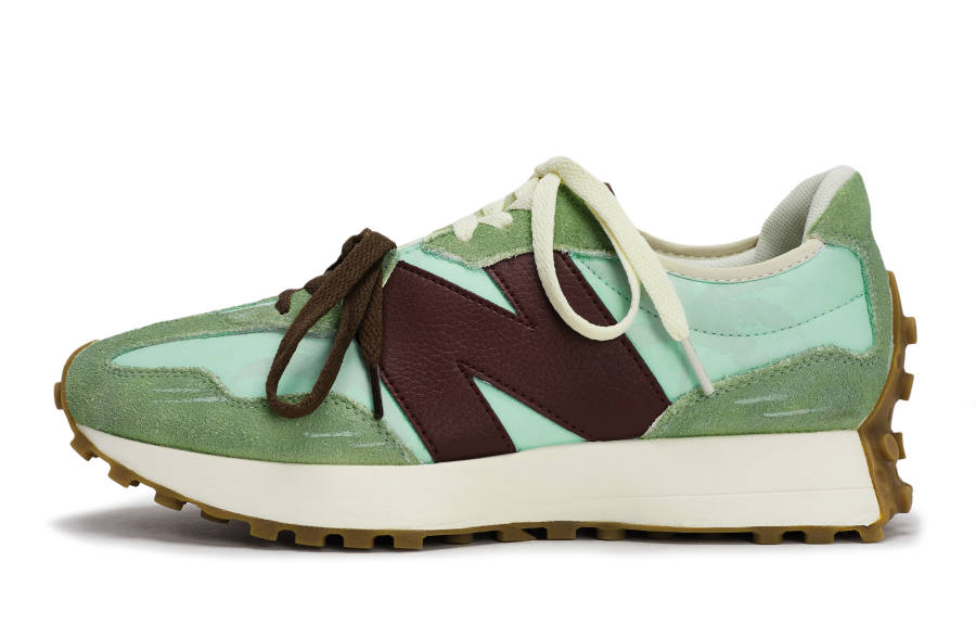 New Balance New Balance NB 327 Abrasion Resistant Abrasion Resistant Low top Running Shoes Women's Beige Brown Green
