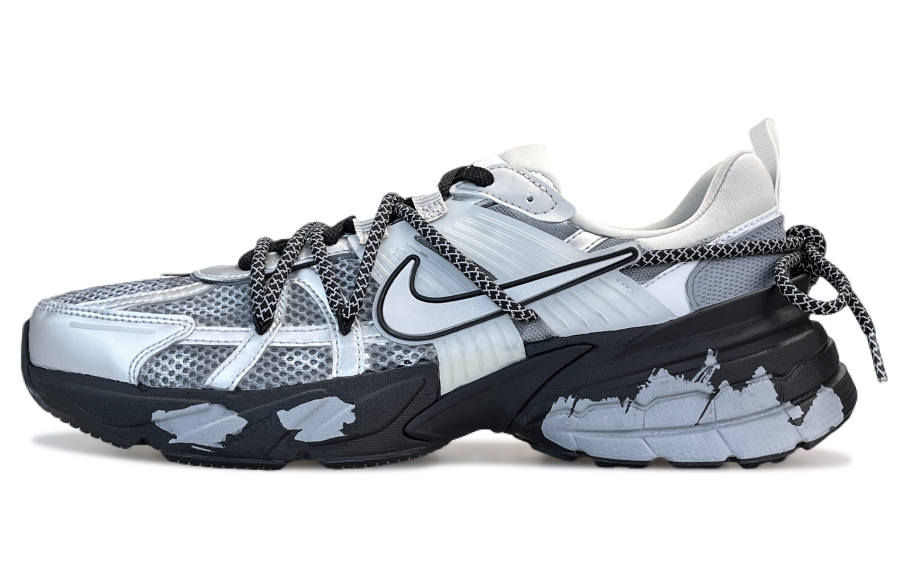 Nike Nike V2K Run Breathable Moisture Wicking Quick Dry Lightweight Low top Running Shoes Unisex Modern Gray