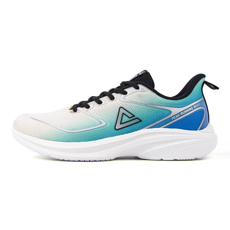 PEAK Cushioning Lightweight Rebound Low top Running Shoes Men's Ivory Green