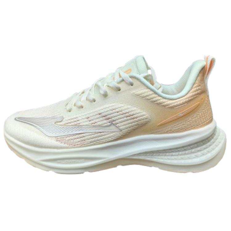 Erke Comfortable And Trendy Wear resistant And Lightweight Low top Casual Running Shoes Women's White Orange
