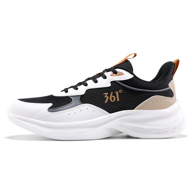 361° Wildness Low top Casual Running Shoes Men's White Black
