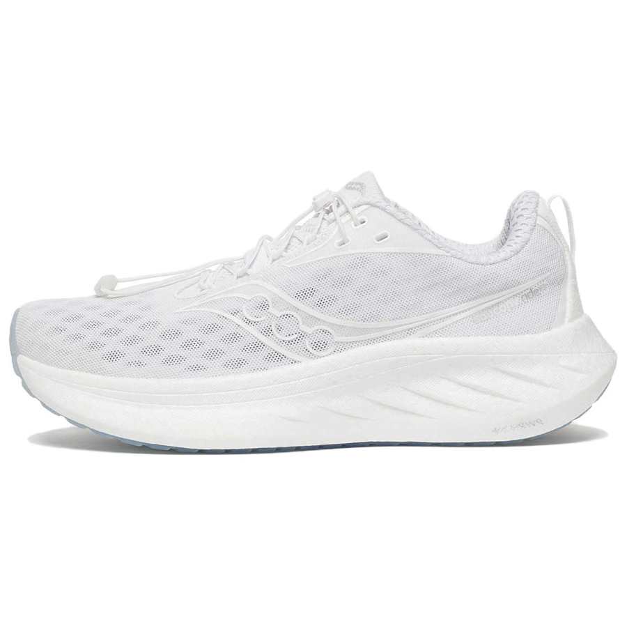 Saucony Ride Yutu 18 Slip Resistant Abrasion Resistant Low top Running Shoes Women's White