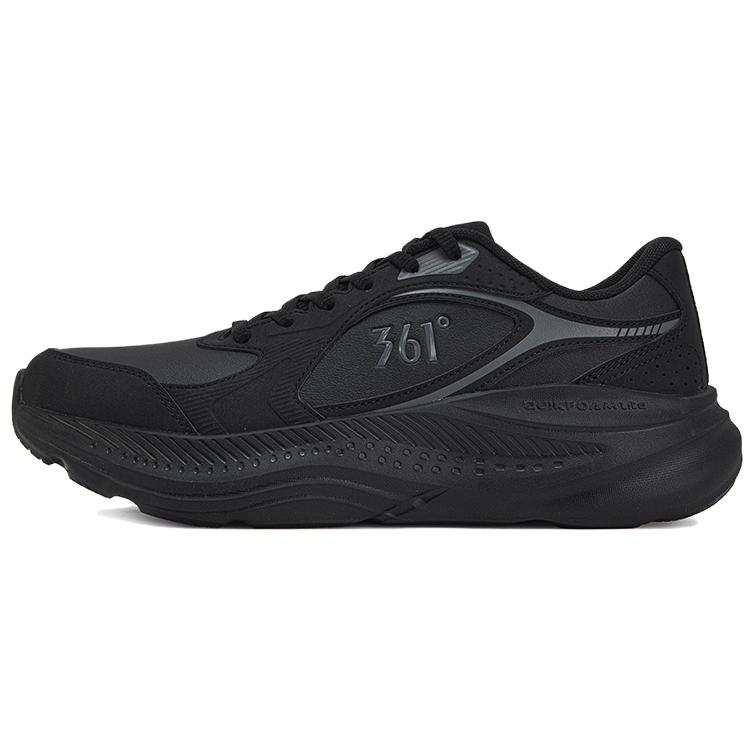 361° Star Jump Cushioning Waterproof Thermal Low top Casual City Commute Running Shoes Men's Obsidian Black Smoke Gray