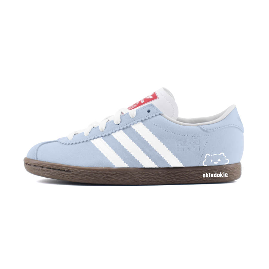 Adidas Originals Stadt Cute Kitten Abrasion Resistant Abrasion Resistant Low top German Army Trainers Unisex Blue