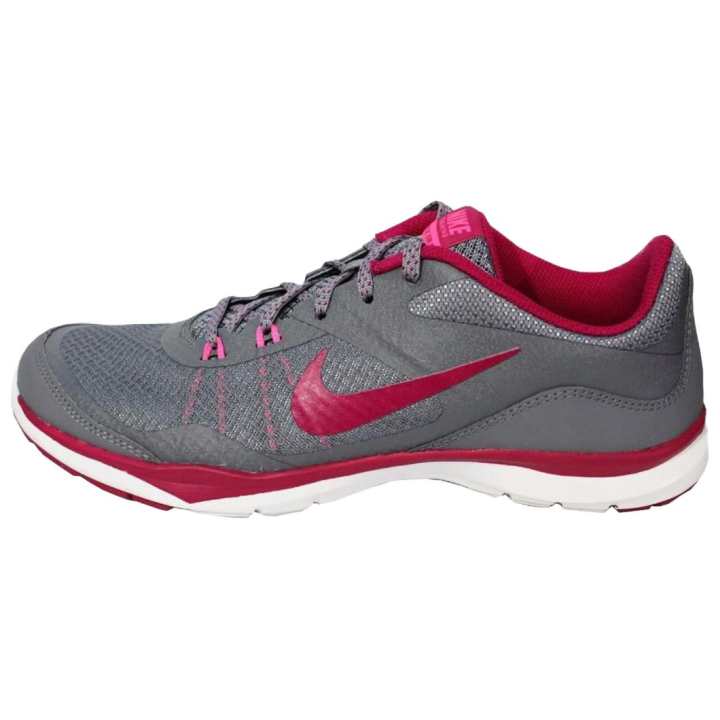 Nike Nike Flex Trainer 5 Fabric Slip Resistant Abrasion Resistant Low top Running Shoes Women's Gray Red