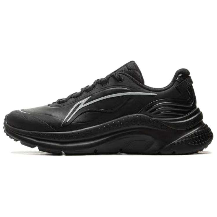Li-Ning Li Ning Liuyun Synthetic Leather Low top Running Shoes Men's Black