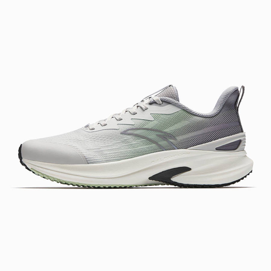Anta Running Shoes Men's Cumulus Gray/Grass Green/Pigeon Gray
