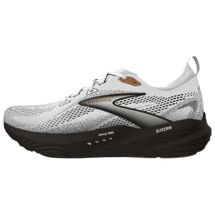 Brooks Glycerin 22 Slip Resistant Abrasion Resistant Low top Casual Running Shoes Men's White Gray