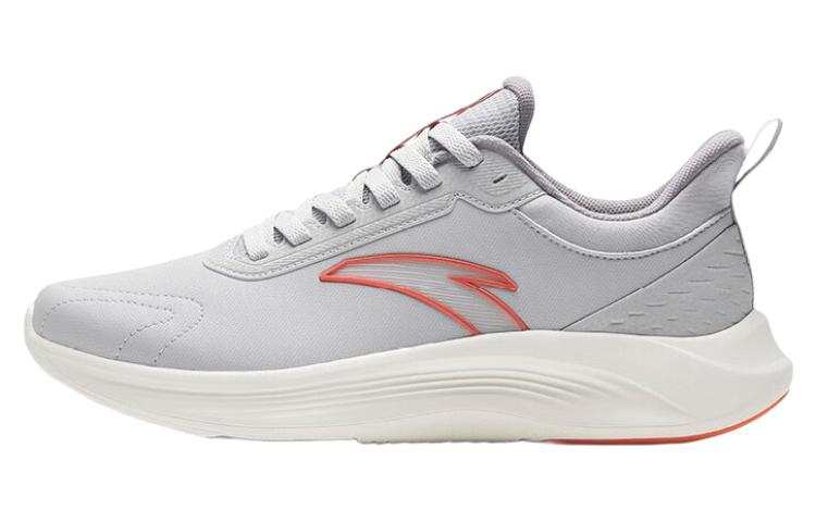 Anta Comfortable Slip Resistant Abrasion Resistant Low top Running Shoes Men's Gray White