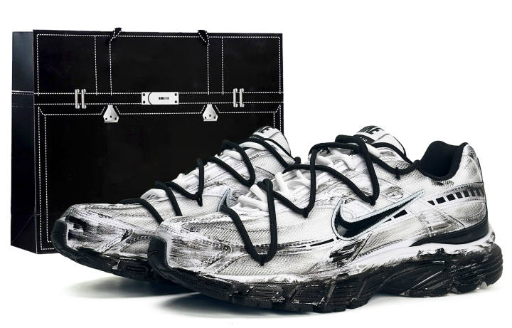 Nike Nike Initiator Abrasion Resistant Support Low top Casual City Commuting Running Shoes Unisex Black White Gray