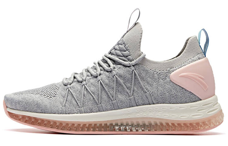 Anta Flashfoam Low top Running Shoes Women's Gray Pink