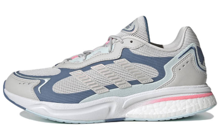 Adidas Adidas SN1997 Comfortable Fabric Slip Resistant, Abrasion Resistant, Breathable Low top Running Shoes Women's Gray Blue