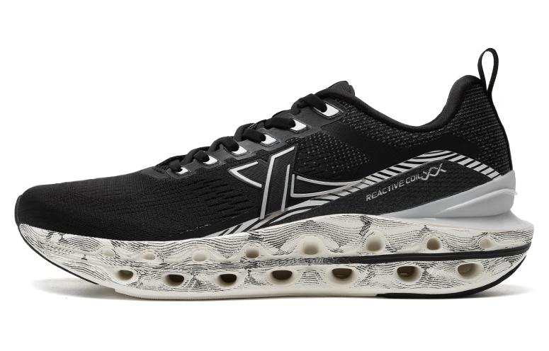 XTEP Cushioning Spin 11 Sports Breathable And Lightweight Low top Running Shoes Men's Black White