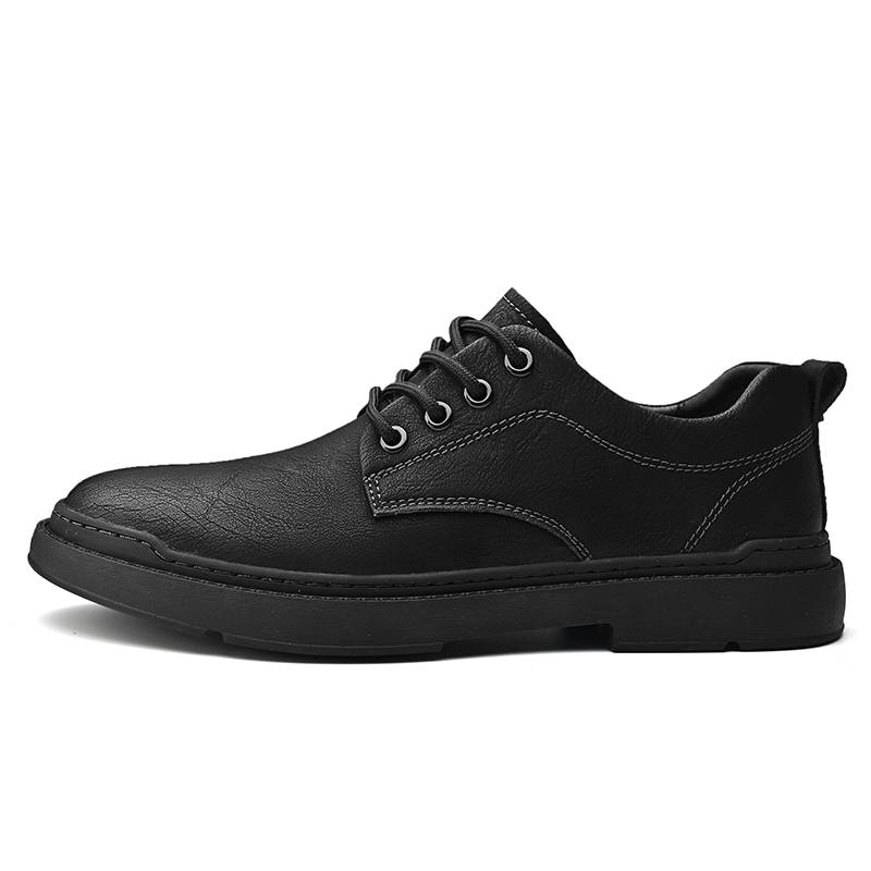 HBRK Men's Casual Shoes Men's Low Top Black/Khaki