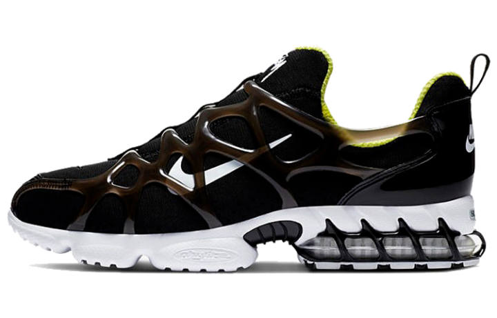 Nike Stussy X Nike Air Kukini Spiridon Cage 2 Low-Top Running Shoes Unisex Black Yellow