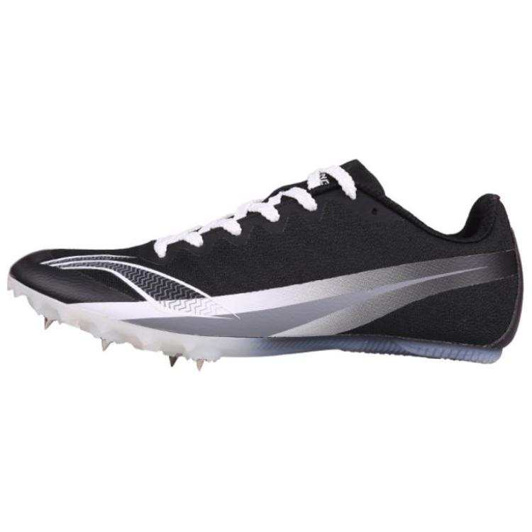 Li-Ning Li Ning Fabric Cushioning, Wear Resistant Low top Racing Running Shoes Unisex Black Knight