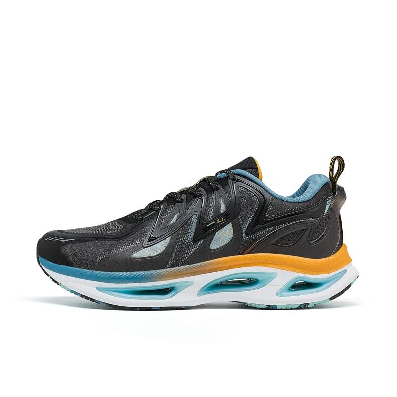XTEP Wind & Fire 26th Generation Cushioning Breathable Lightweight Low top Running Shoes Men's Black Blue