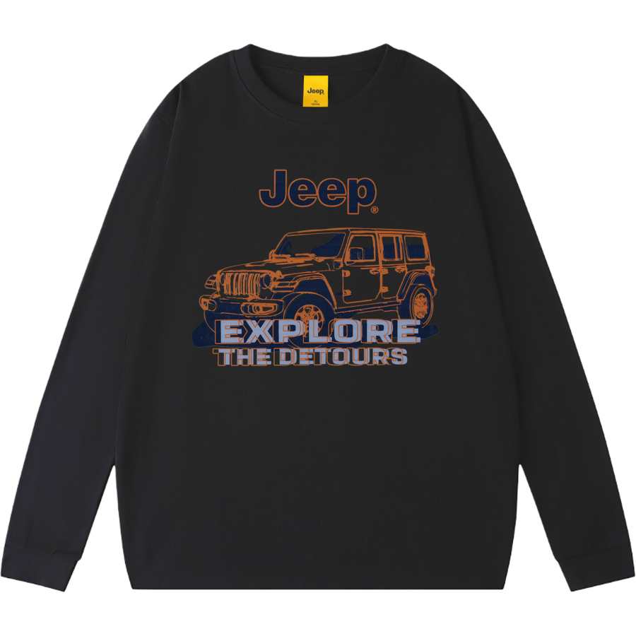 Jeep Sweatshirts Unisex Crew Neck Moderate Heavyweight