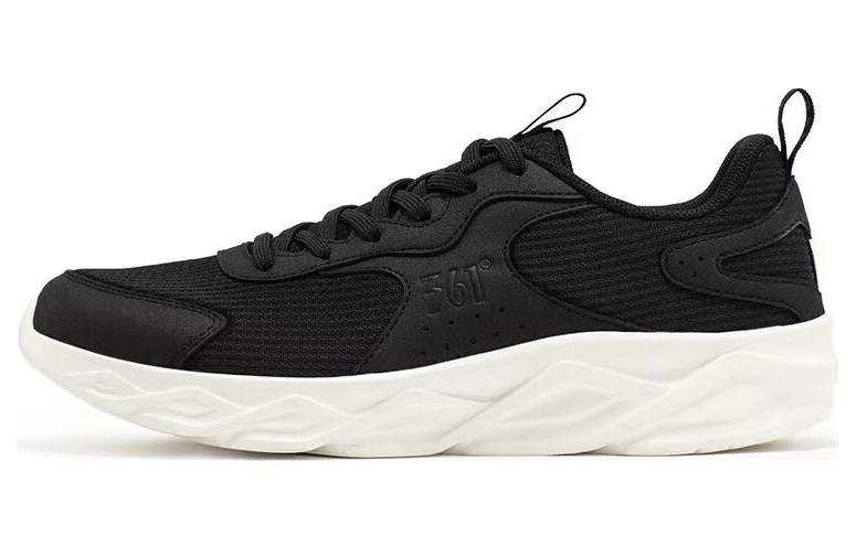 361° Cushioning Slip Resistant Abrasion Resistant Breathable Low top Running Shoes Women's Black White