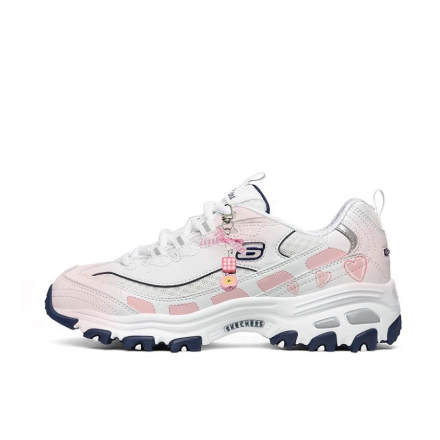 Skechers D'LIFES Chunky Sneakers Women's Low Top Powder