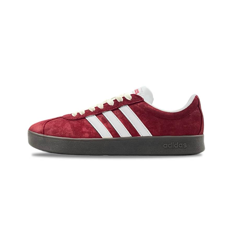 Adidas Adidas VL COURT 2.0 Fireworks Slip Resistant Abrasion Resistant Low top Skateboard Shoes Unisex Rouge
