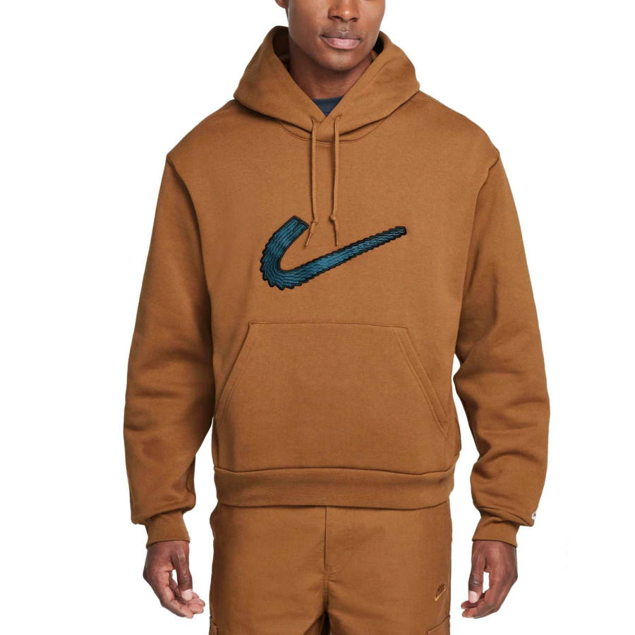 Nike Nike SB Sweatshirts Men's Light English Tan/White Hooded Moderate