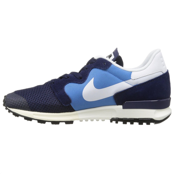 Nike Nike Men's Air Berwuda Cushioning Slip Resistant Low top Running Shoes Men's Black White Blue