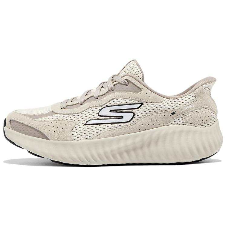 Skechers GO RUN NOW Abrasion Resistant Breathable Abrasion Resistant Breathable Low top Running Shoes Men's Beige