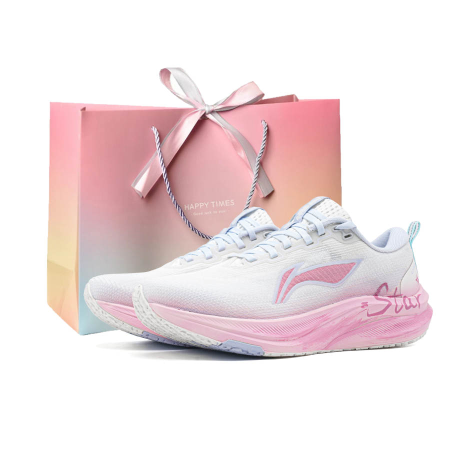 Li-Ning Li Ning Red Hare 8 Running Shoes Women's Low Top White/Pink