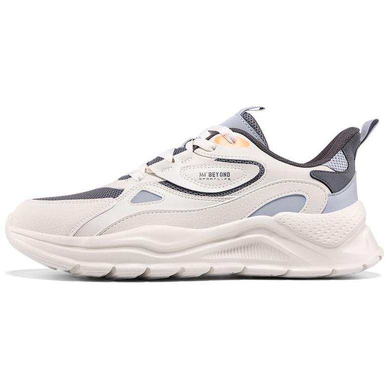 361° Cushioning Breathable Low top Chunky Sneakers Men's Beige Gray