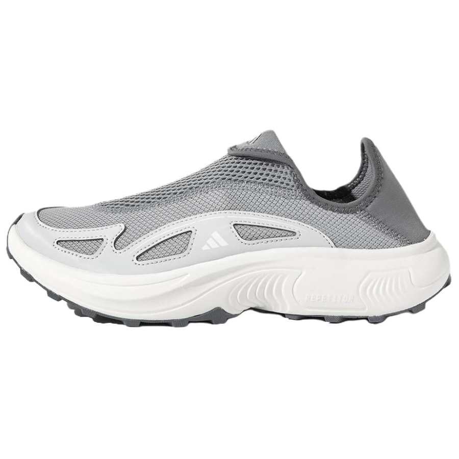 Adidas Adidas FC WALKER E Textile, Synthetic Leather Cushioning Breathable Low top Casual Shoes Unisex White Gray