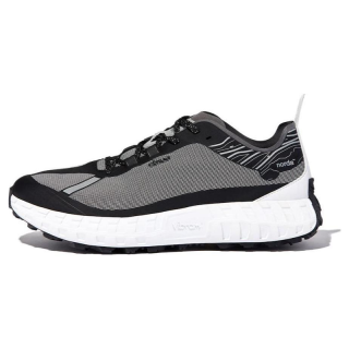 NORDA 001 Lace Up Fabric Abrasion Resistant Low top Running Shoes Women's Gray Black