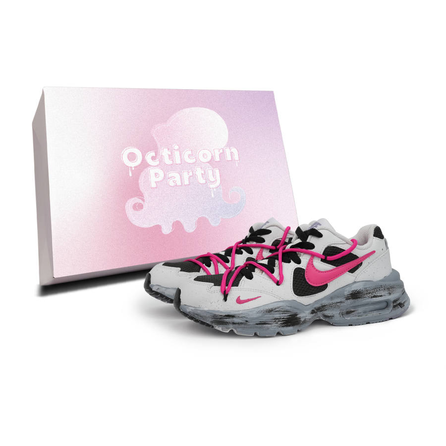 Nike Nike Air Max Fusion Cushioning Abrasion Resistant Breathable Low top Running Shoes Women's Gray