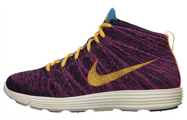 Nike Nike Lunar Flyknit Chukka Grand Purple Laser Orange