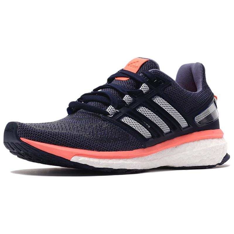 Adidas Adidas Energy Boost 3 Slip Resistant Abrasion Resistant Low top Casual Running Shoes Women's Black Purple