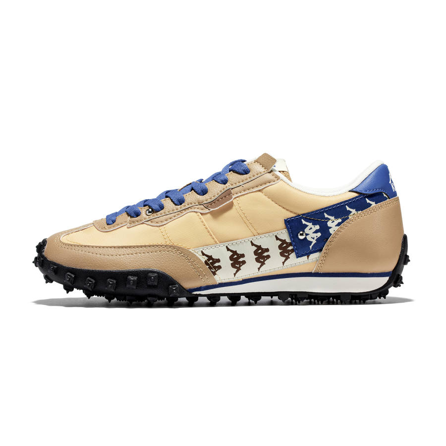 Kappa Slip Resistant And Breathable Low top Casual Running Shoes Unisex Brown Blue