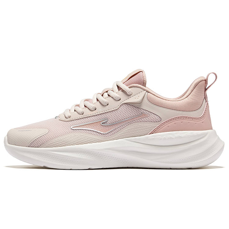 Erke Lightweight Rebound Low top Casual Running Shoes Women's Painted Gray Clay Pink