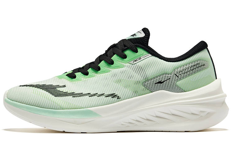 Erke Cruise 2.0 Cushioning Breathable Cushioning Breathable Low top Running Shoes Men's Lime Green Black