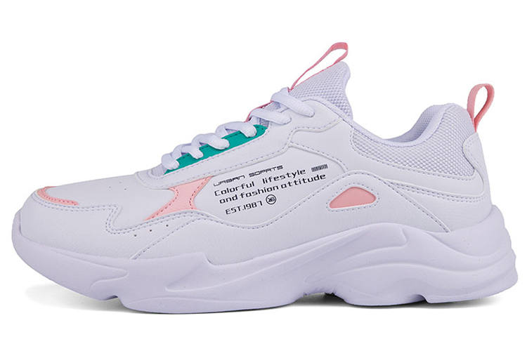 XTEP XTEP Chunky Sneakers Women's Low Top White Pink