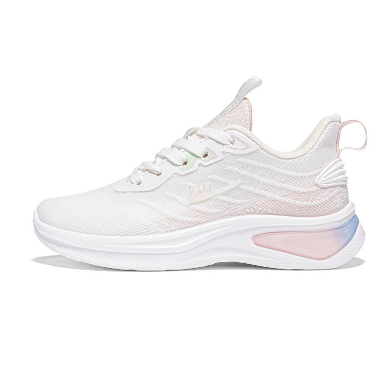 Warrior Fabric Cushioning Height Increasing Abrasion Resistant Breathable Low top Sports Running Shoes Women's