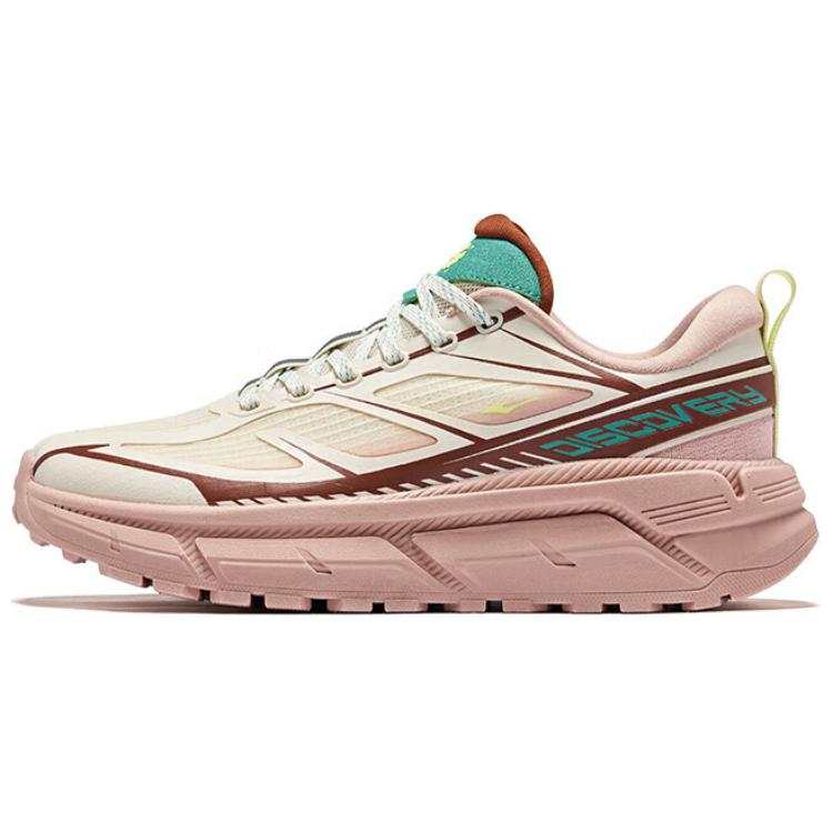 Erke Slip Resistant And Abrasion Resistant Coverage Low top Chunky Sneakers Women's Beige Pink